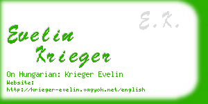evelin krieger business card